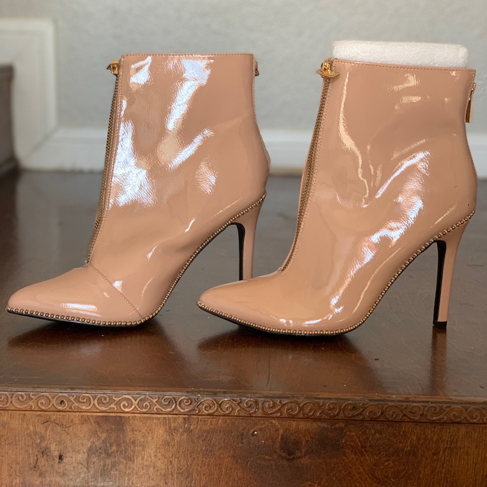 Anne Michelle tan ankle boots